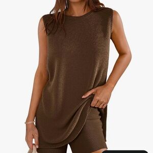 Glamaker brown knit set